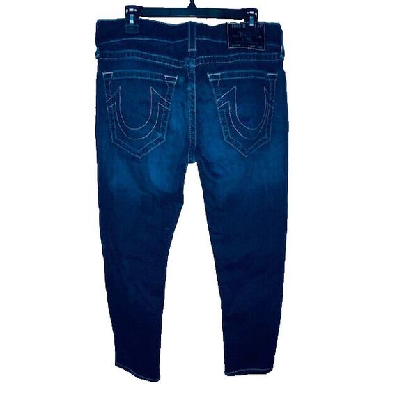 Mens True Religion ROCCO Relaxed Skinny Jeans Size 32W Fits 33x27 EUC - Picture 2 of 13